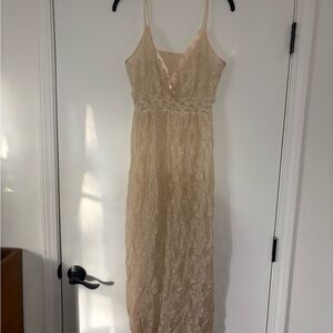 Vintage America Cream Lace Chemise